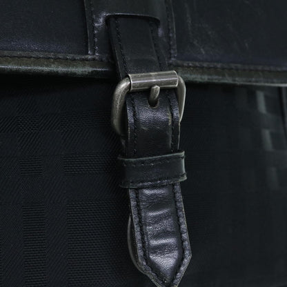 Burberry Shoulder Bag Canvas Leather Black Auth ep2582