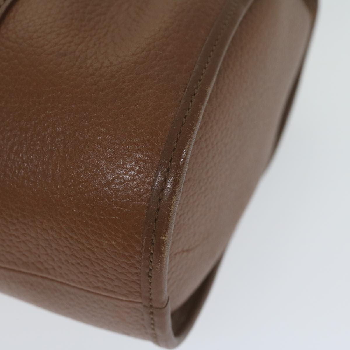 BurberrySs Hand Bag Leather Brown Auth ep2804