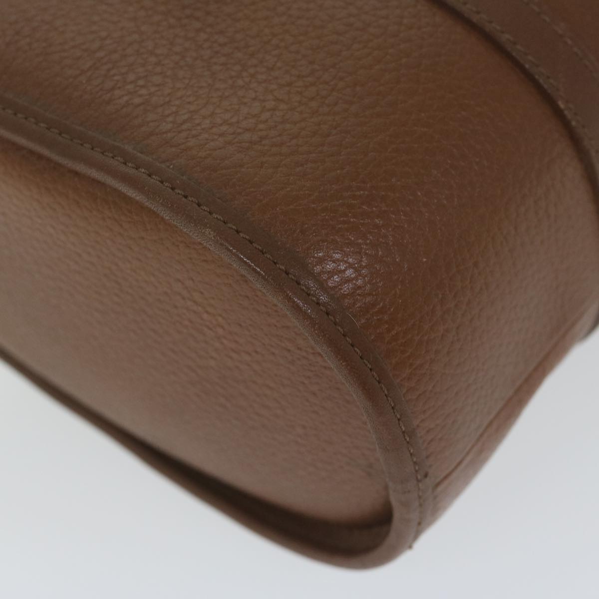 BurberrySs Hand Bag Leather Brown Auth ep2804