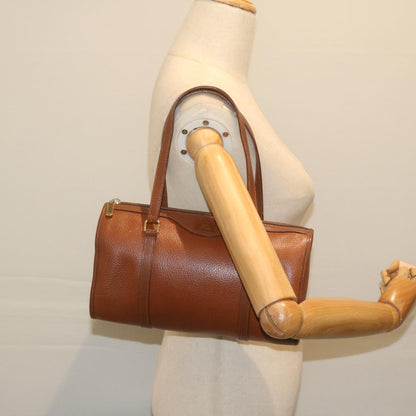 BurberrySs Hand Bag Leather Brown Auth ep2804