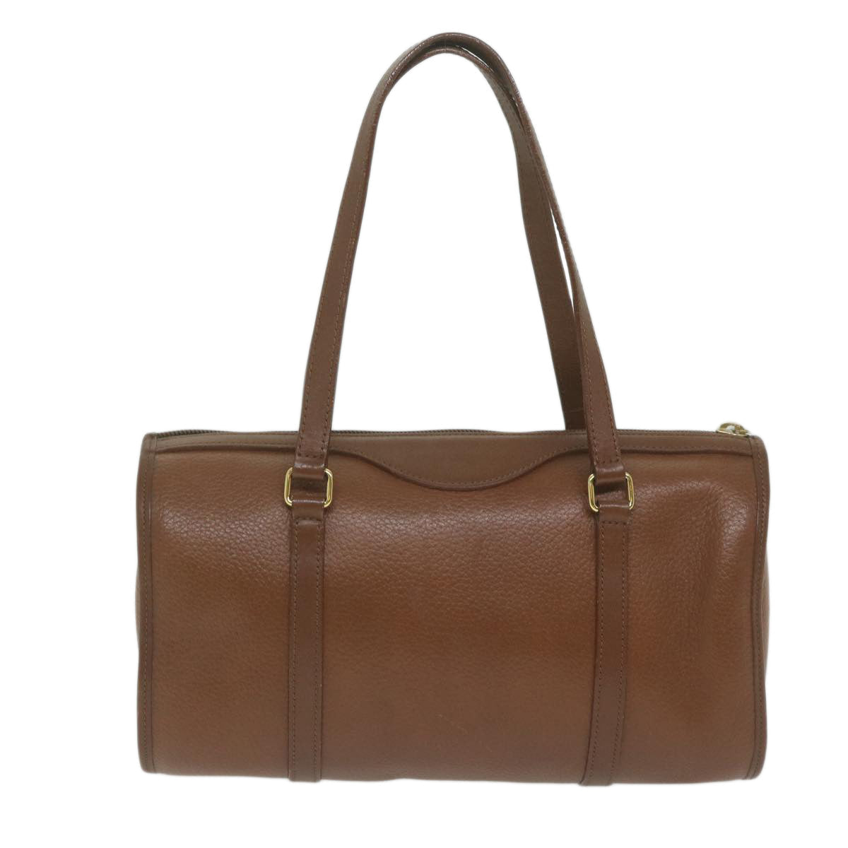 BurberrySs Hand Bag Leather Brown Auth ep2804