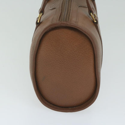 BurberrySs Hand Bag Leather Brown Auth ep2804