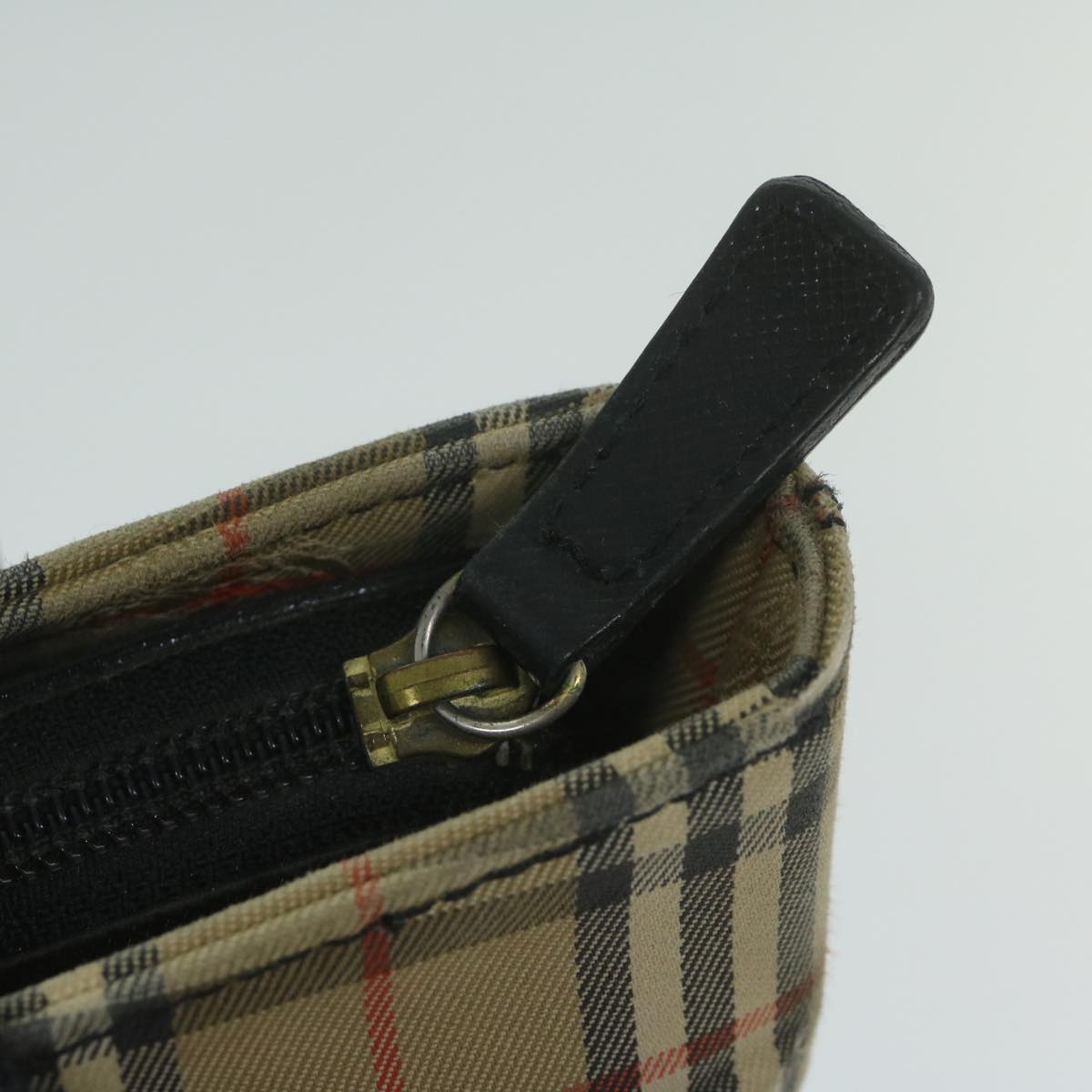 Burberry Nova Check Shoulder Bag Canvas Beige Auth ep2883