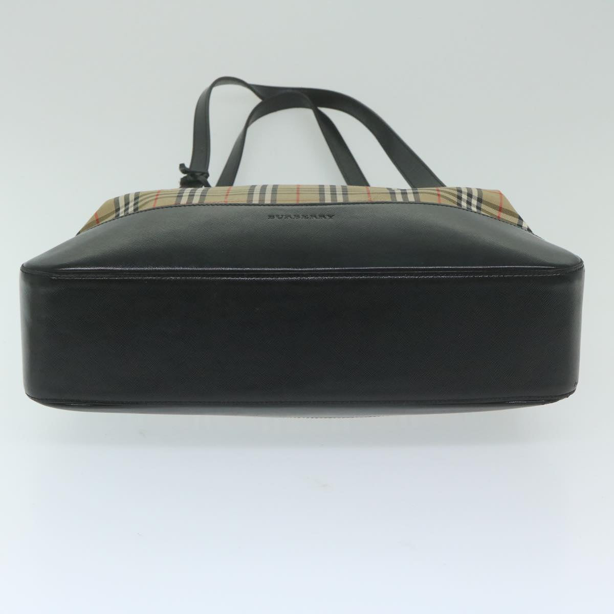 Burberry Nova Check Shoulder Bag Canvas Beige Auth ep2883