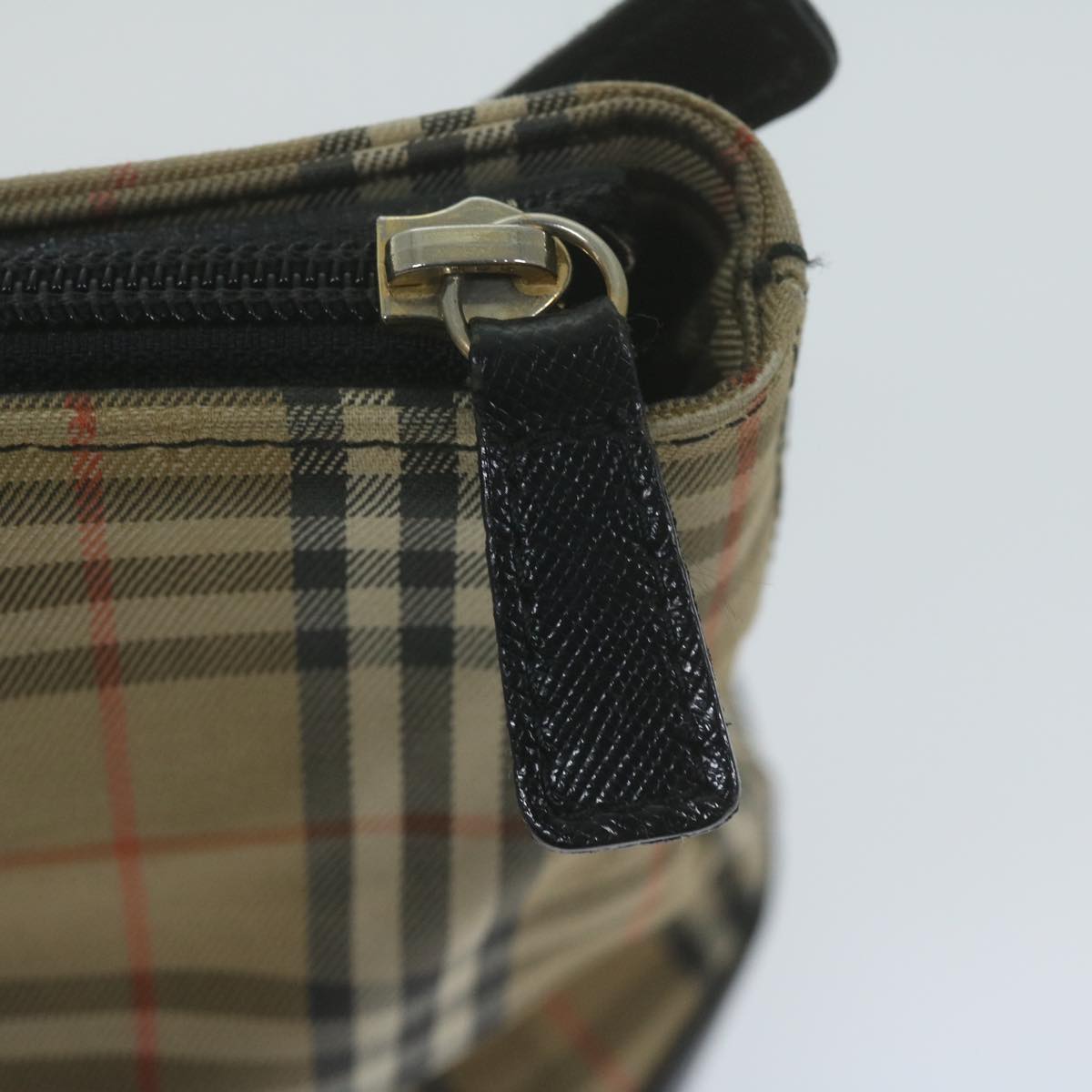 BurberrySs Nova Check Hand Bag Canvas Beige Auth ep3023