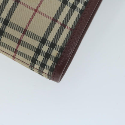 Burberry Nova Check Shoulder Bag Canvas Beige Auth ep3200