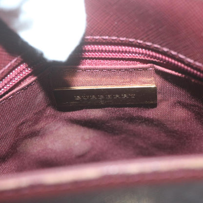 Burberry Nova Check Shoulder Bag Canvas Beige Auth ep3200