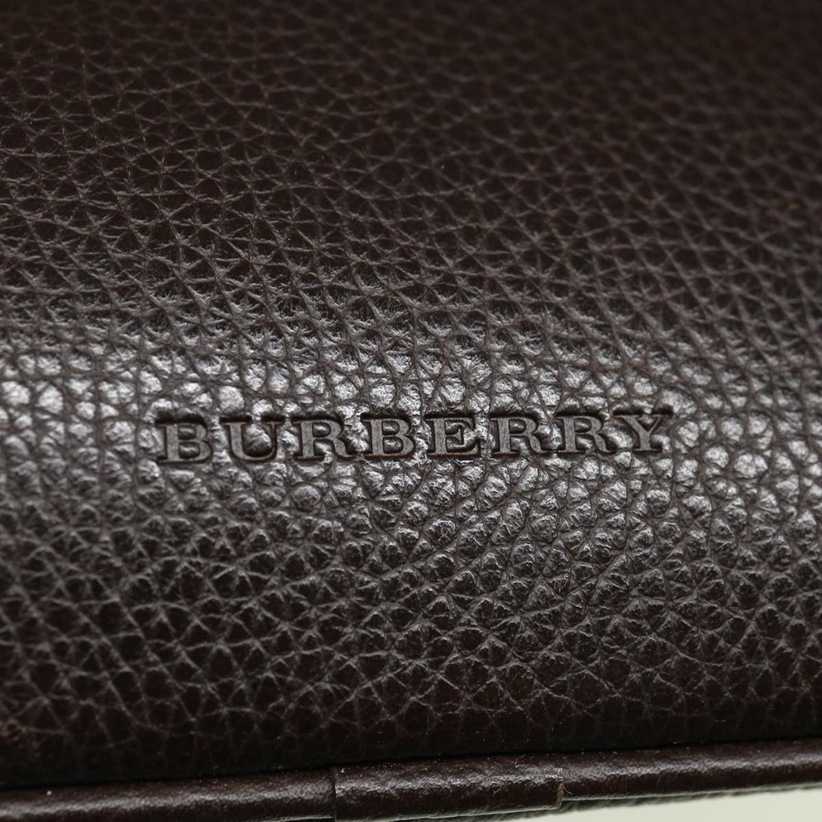 Burberry Shoulder Bag Leather Brown Auth ep3221