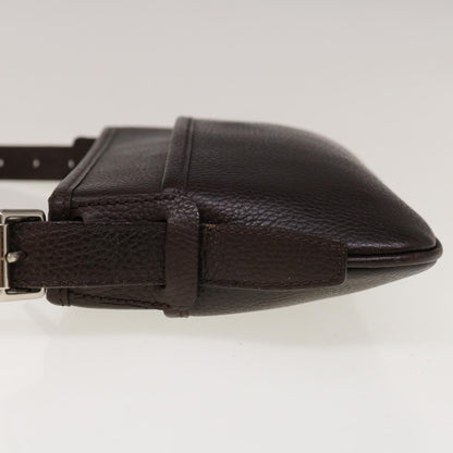 Burberry Shoulder Bag Leather Brown Auth ep3221