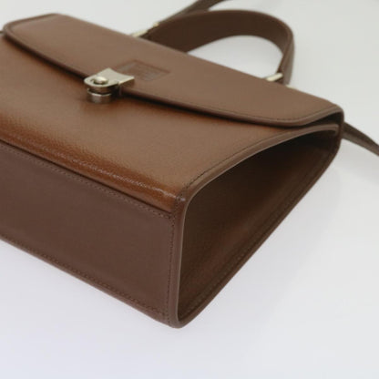 BurberrySs Hand Bag Leather 2way Brown Auth ep3329