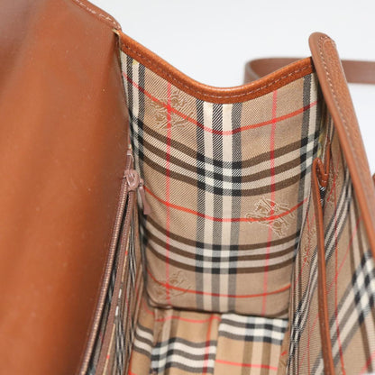 BurberrySs Hand Bag Leather 2way Brown Auth ep3329