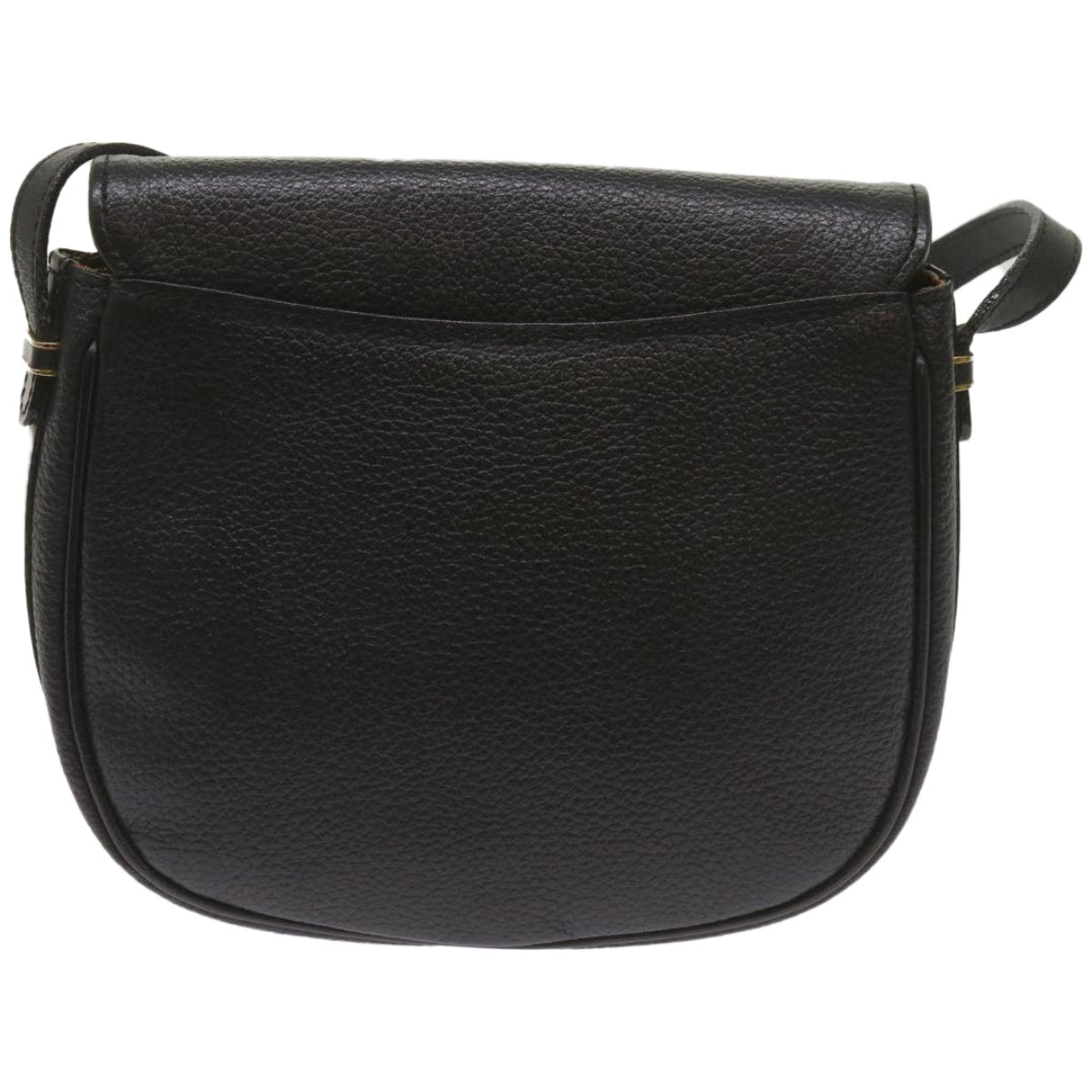 BurberrySs Shoulder Bag Leather Black Auth ep3585