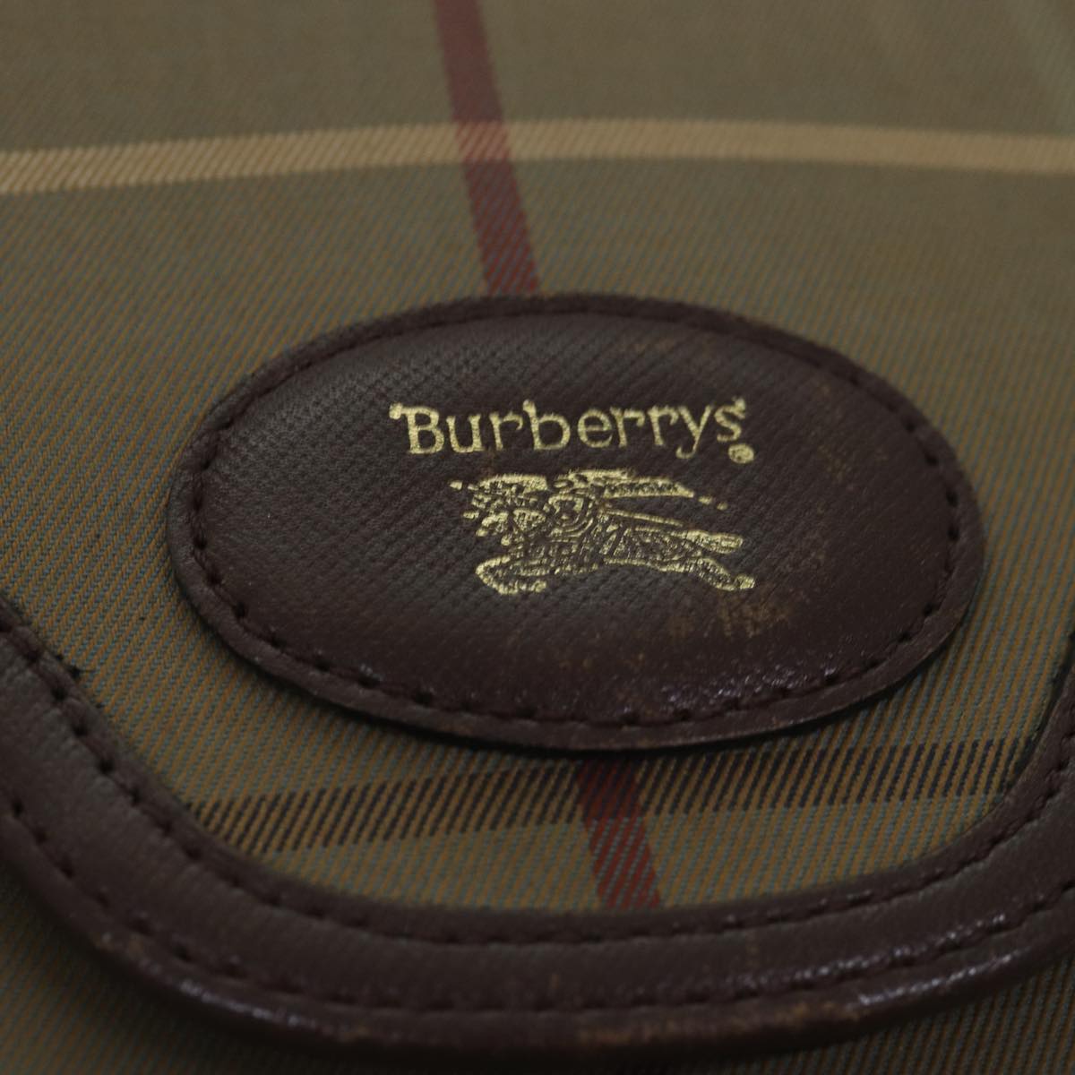 BURBERRYSs Nova Check Shoulder Bag Canvas Beige Brown Auth ep4359