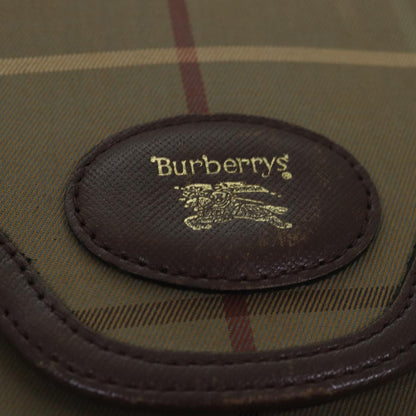 BURBERRYSs Nova Check Shoulder Bag Canvas Beige Brown Auth ep4359