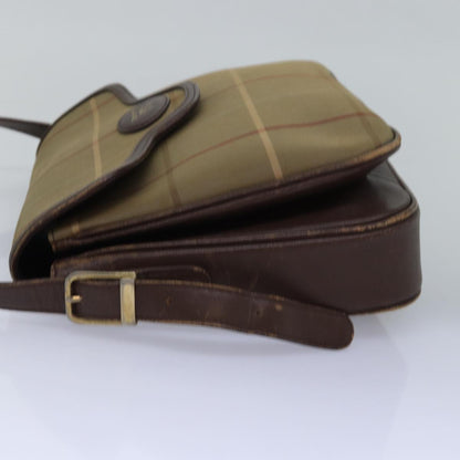 BURBERRYSs Nova Check Shoulder Bag Canvas Beige Brown Auth ep4359