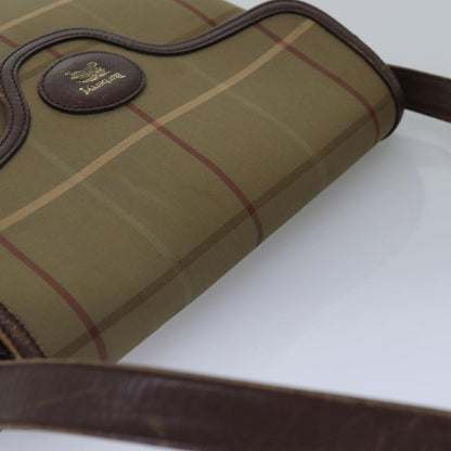 BURBERRYSs Nova Check Shoulder Bag Canvas Beige Brown Auth ep4359