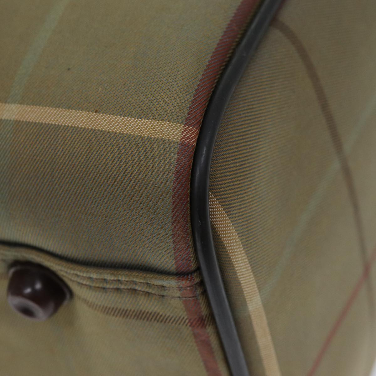 BURBERRYSs Nova Check Boston Bag Canvas Beige Auth ep4373