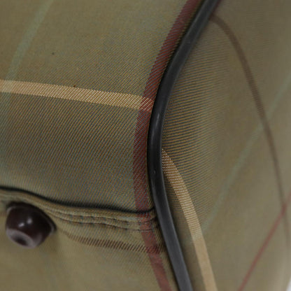 BURBERRYSs Nova Check Boston Bag Canvas Beige Auth ep4373