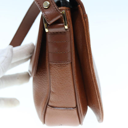 BURBERRYSs Shoulder Bag Leather Brown Auth ep4387