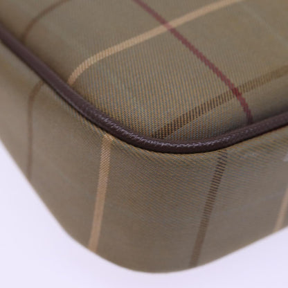 BURBERRYSs Nova Check Shoulder Bag Canvas Brown Auth ep4438