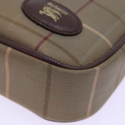 BURBERRYSs Nova Check Shoulder Bag Canvas Brown Auth ep4438