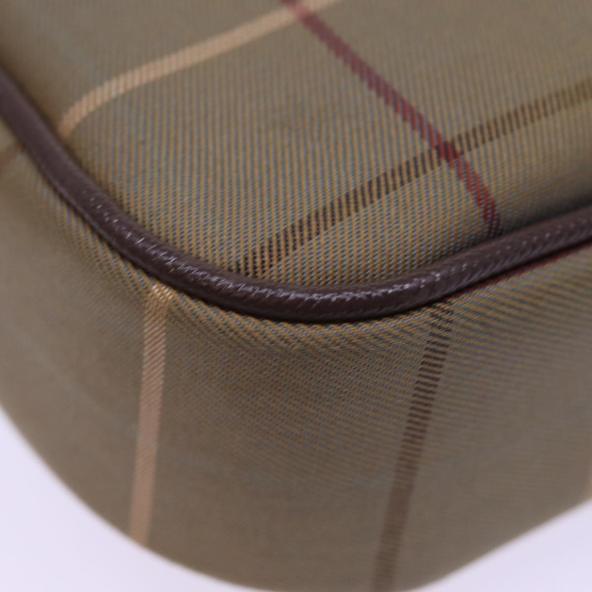 BURBERRYSs Nova Check Shoulder Bag Canvas Brown Auth ep4438