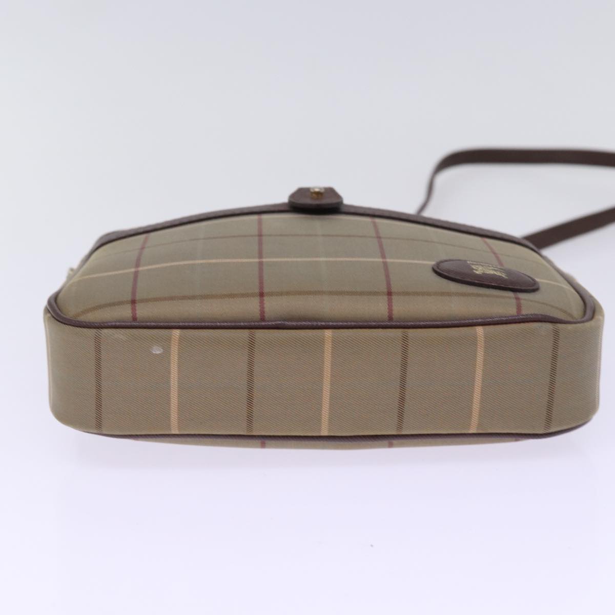 BURBERRYSs Nova Check Shoulder Bag Canvas Brown Auth ep4438