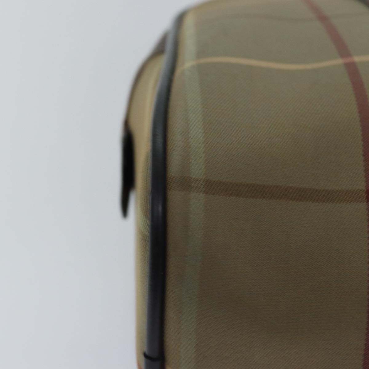 BURBERRYSs Nova Check Hand Bag Canvas Beige Auth ep4494