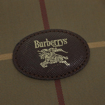 BURBERRYSs Nova Check Hand Bag Canvas Beige Auth ep4494