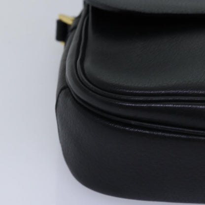 BURBERRYSs Shoulder Bag Leather Black Auth ep4503