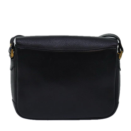 BURBERRYSs Shoulder Bag Leather Black Auth ep4503