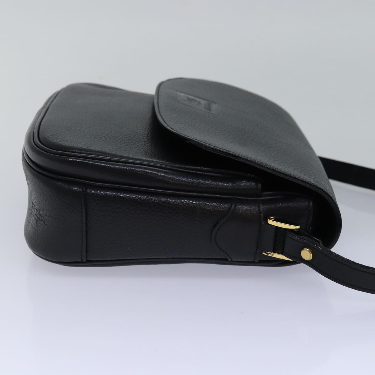BURBERRYSs Shoulder Bag Leather Black Auth ep4503