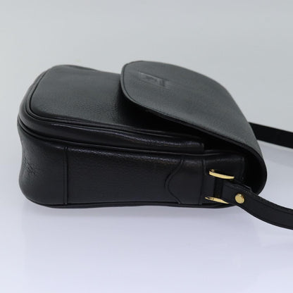 BURBERRYSs Shoulder Bag Leather Black Auth ep4503