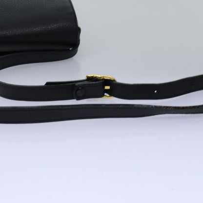 BURBERRYSs Shoulder Bag Leather Black Auth ep4503