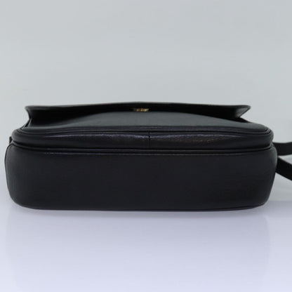 BURBERRYSs Shoulder Bag Leather Black Auth ep4503