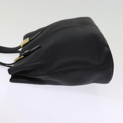 BURBERRYSs Hand Bag Leather Black Auth ep4536