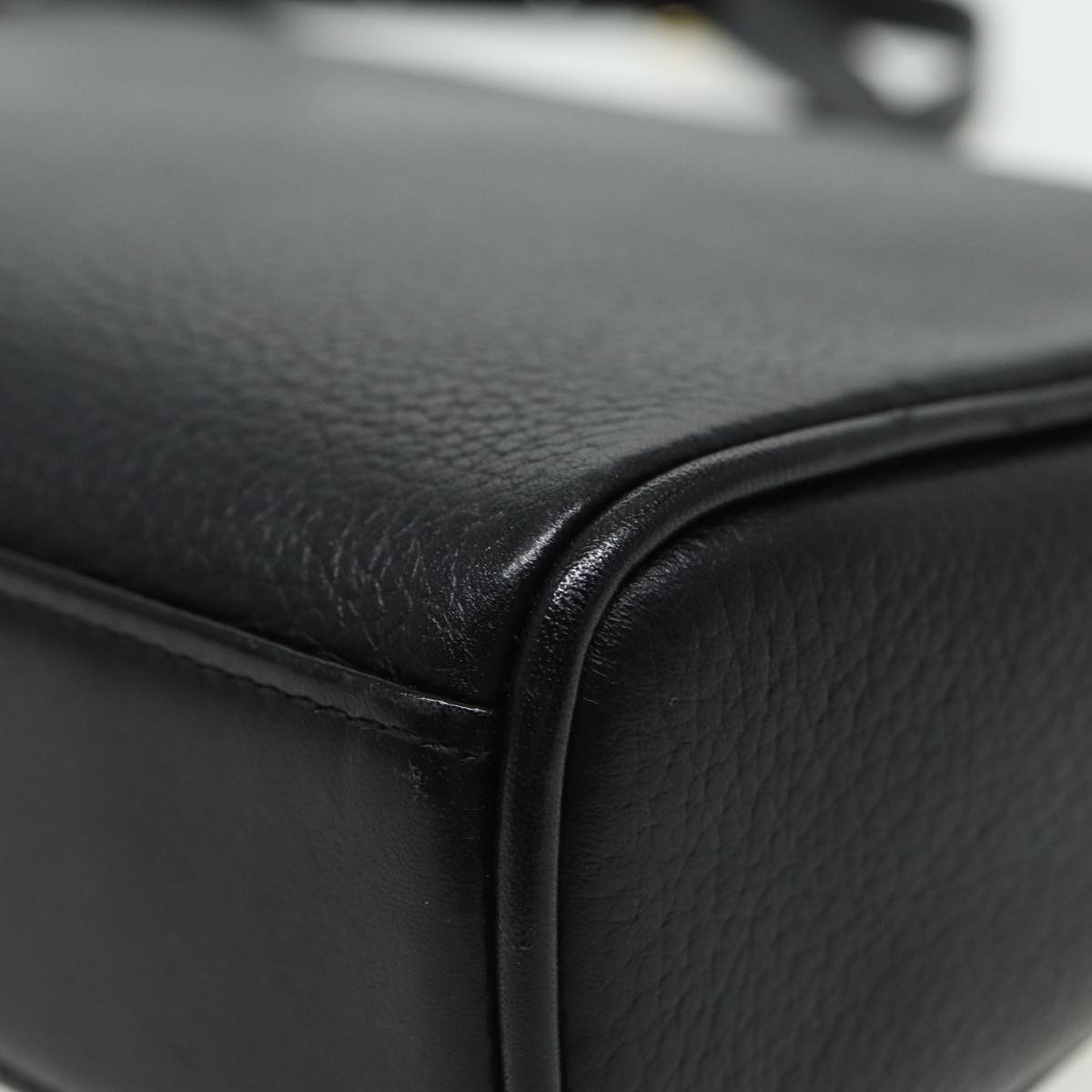 BURBERRYSs Shoulder Bag Leather Black Auth ep4638