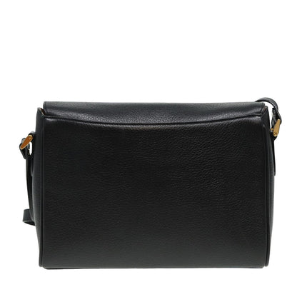 BURBERRYSs Shoulder Bag Leather Black Auth ep4638