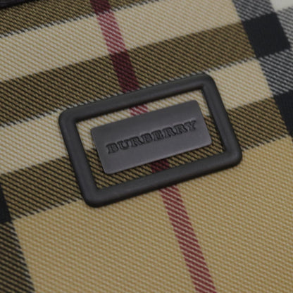 BURBERRY Nova Check Hand Bag PVC 2way Beige Auth ep4689