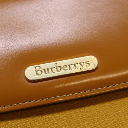 BURBERRYSs Hand Bag Leather Yellow Auth ep4711