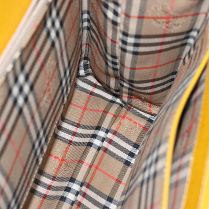 BURBERRYSs Hand Bag Leather Yellow Auth ep4711