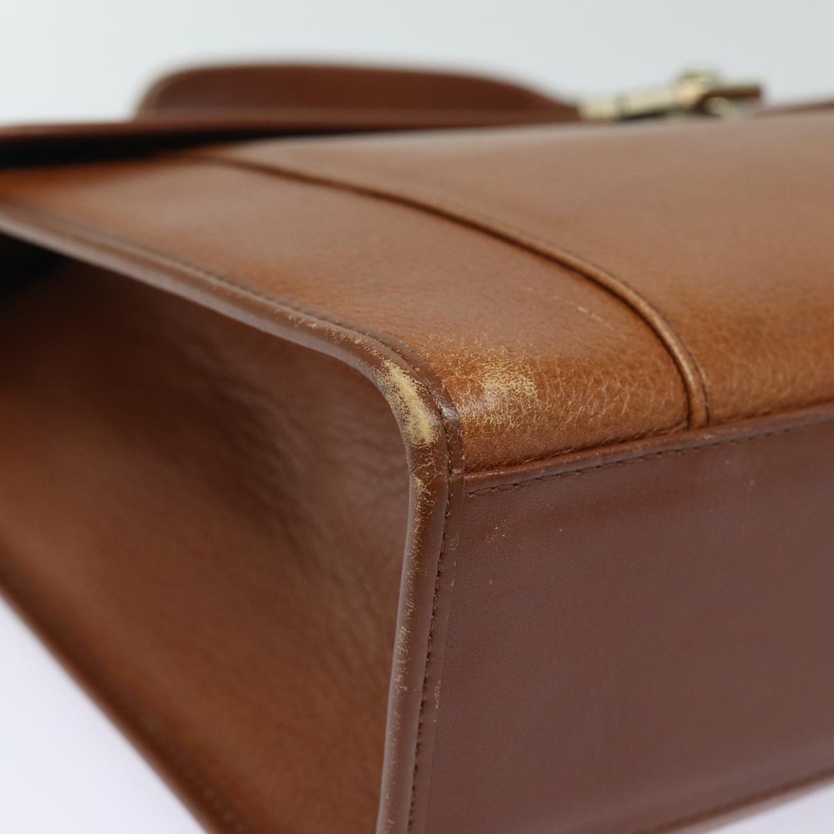 BURBERRYSs Hand Bag Leather 2way Brown Auth ep4729