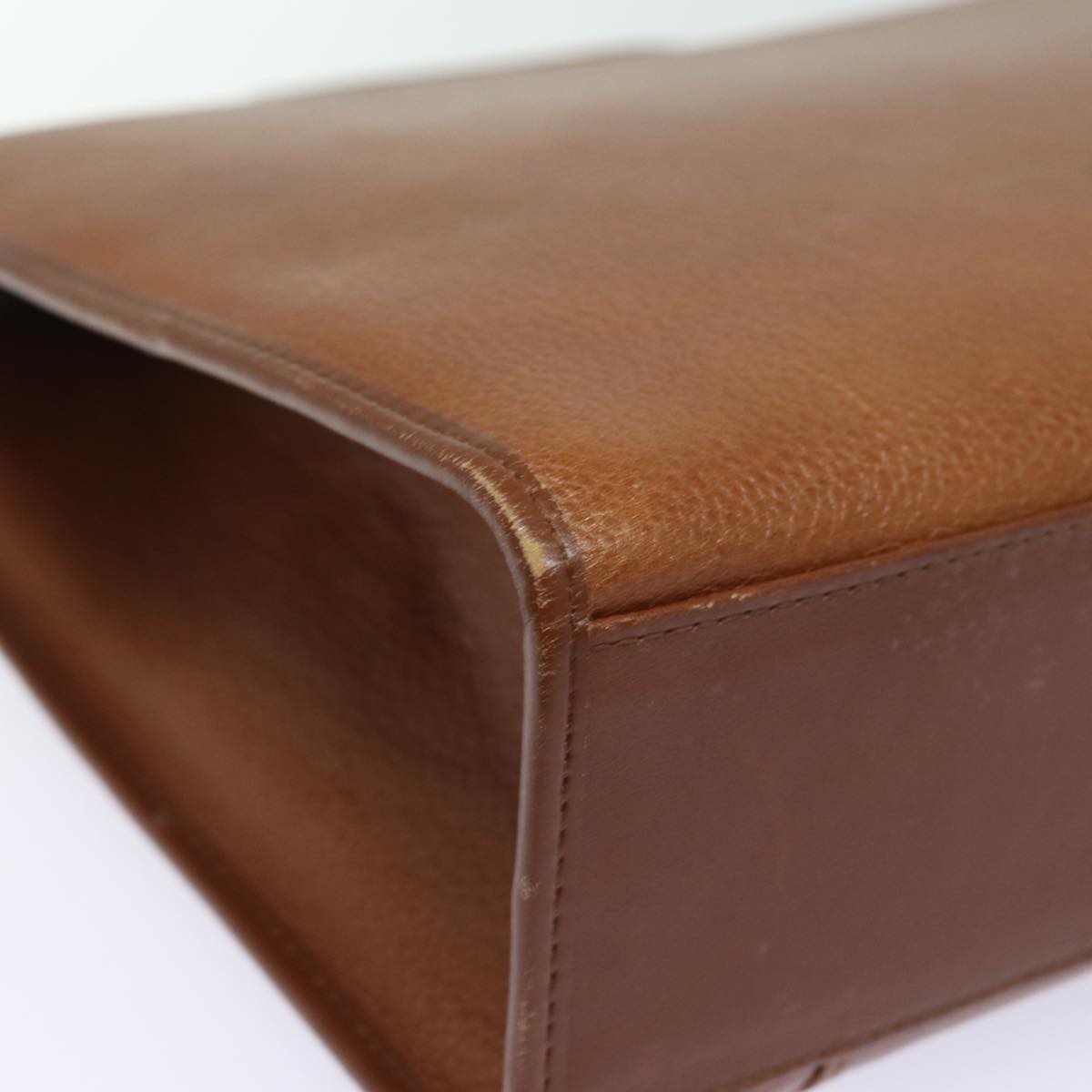 BURBERRYSs Hand Bag Leather 2way Brown Auth ep4729