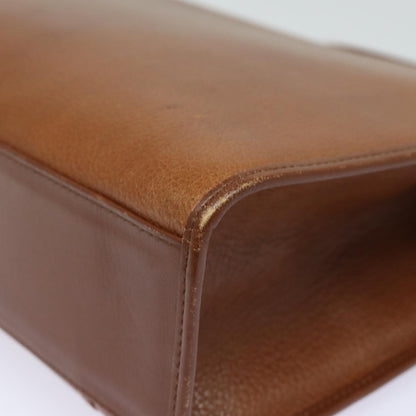 BURBERRYSs Hand Bag Leather 2way Brown Auth ep4729