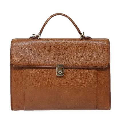 BURBERRYSs Hand Bag Leather 2way Brown Auth ep4729