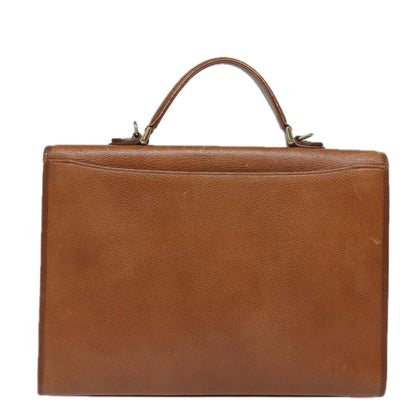 BURBERRYSs Hand Bag Leather 2way Brown Auth ep4729