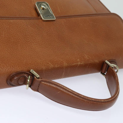 BURBERRYSs Hand Bag Leather 2way Brown Auth ep4729