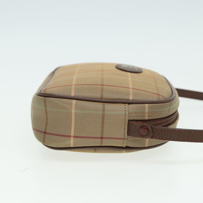 BURBERRYSs Nova Check Shoulder Bag Canvas Beige Auth ep4737