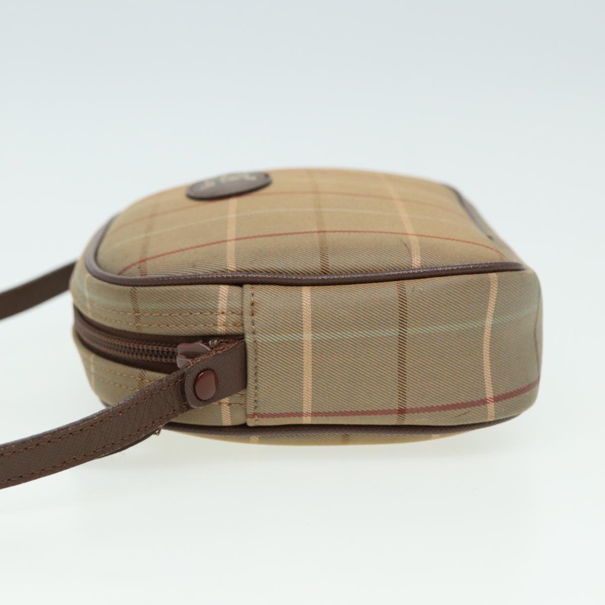 BURBERRYSs Nova Check Shoulder Bag Canvas Beige Auth ep4737