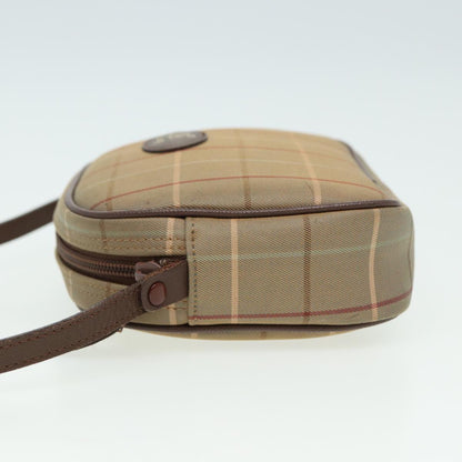 BURBERRYSs Nova Check Shoulder Bag Canvas Beige Auth ep4737